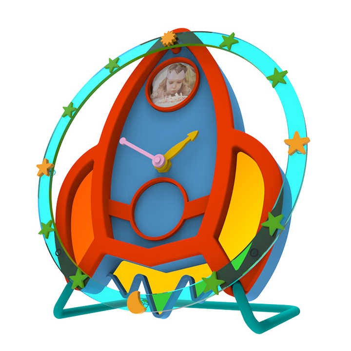 Children Puzzle Development Toy Clock Home Decoration Plastic Clock Pointer Children's Design Wall Clock